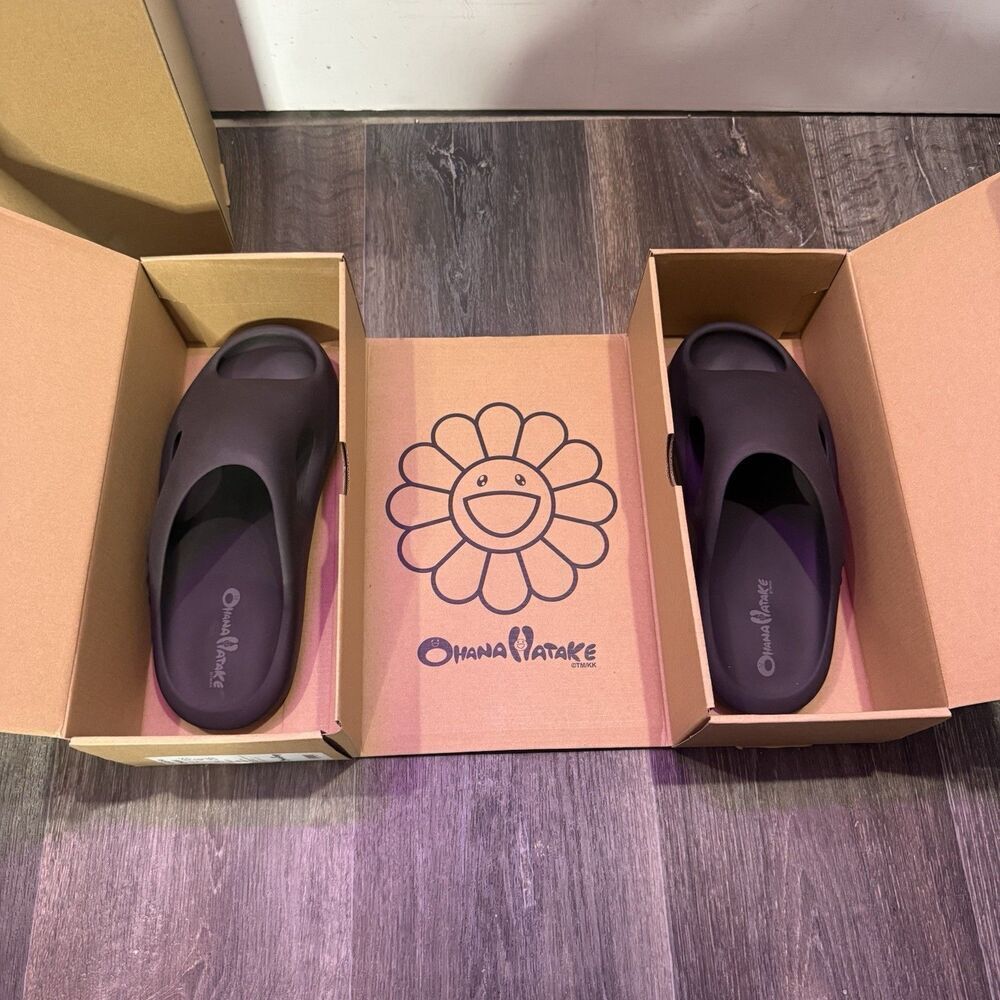 Ohana Hatake SURIPPA OHANA Espresso Slip On Slides Mens Size 13 EU 47